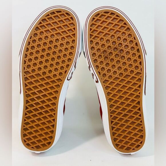 NEW Vans Sk8 Hi Flame White Tawny Port size 7.5 - Picture 8 of 13
